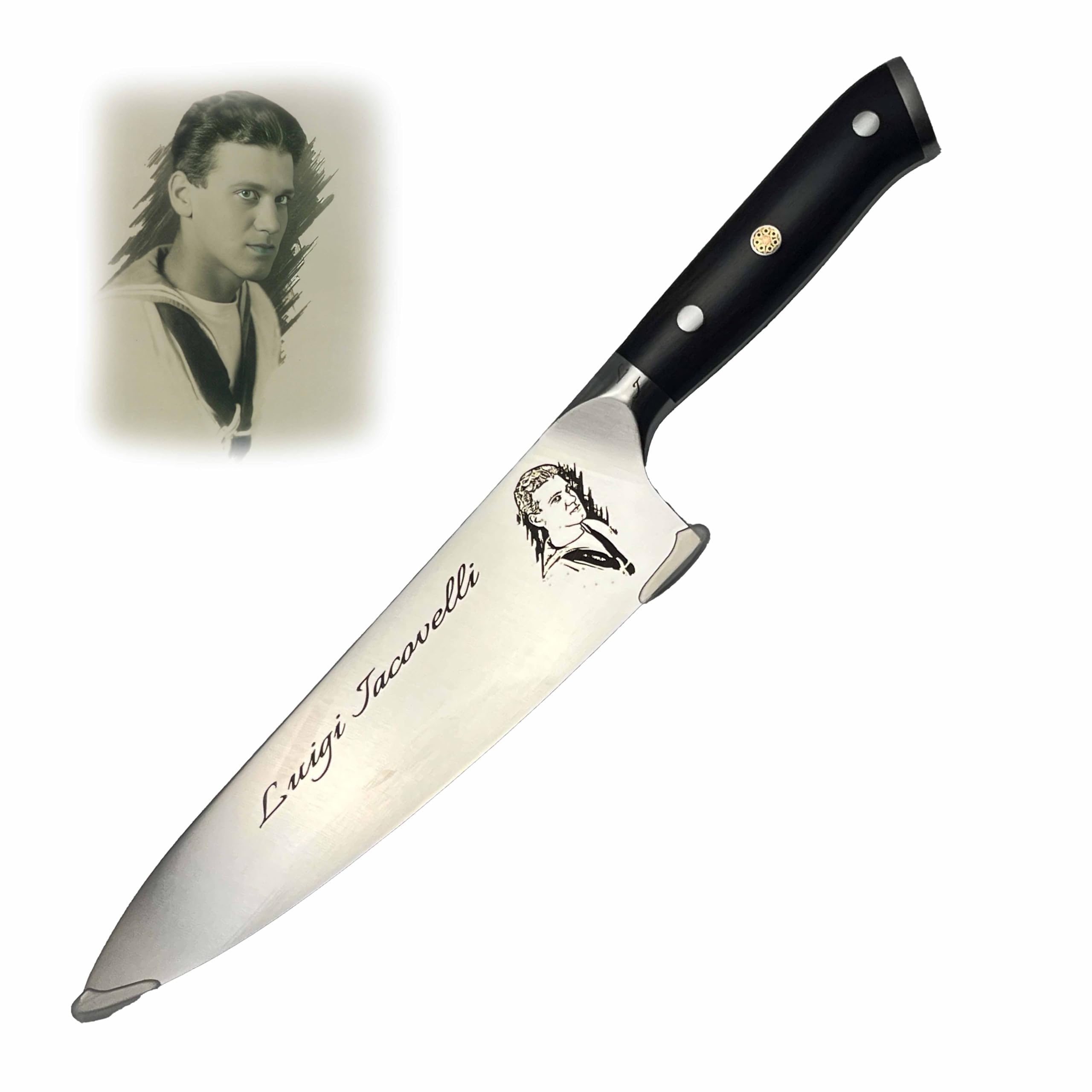 Tacit Logic Custom Chef Knife, Personalized chef
