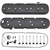 TBAPFS Cast Aluminum Engines Valve Cover with Coil Mounts | Compatible with GM LS LS1 LS2 LS3 LS6 5.3 6.0 - Black