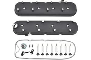 TBAPFS Cast Aluminum Engines Valve Cover with Coil Mounts Compatible with GM LS LS1 LS2 LS3 LS6 5.3 6.0 - Black
