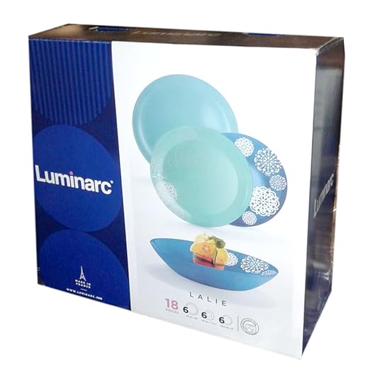 title=Servizio completo di Piatti 18 PEZZI Set per 6 persone della LUMINARC Lalie con