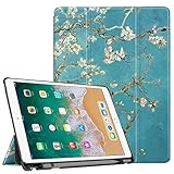 Fintie iPad Pro 10.5 Case with Built-in Apple Pencil Holder - [SlimShell] Ultra Lightweight Standing Protective Cover with Auto Wake/Sleep for Apple iPad Pro 10.5 Inch 2017 Tablet, Blossom