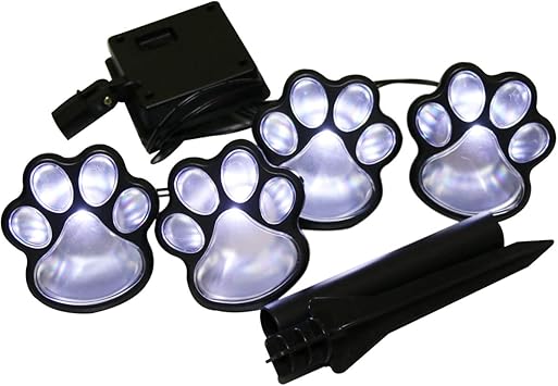 Elnsivo Solar Paw Print Lights, Solar 