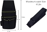 BAIGIO Small Tool Pouch Canvas Belt Bag with Adjustable Strap for DIY view 3