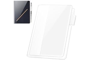 DILVREWA Clear Cover for Hobonichi A6 Size Planner- 9.5x6.4 Inches,Plastic Cover for HON A6 Notebook,Planner Protector (1-Pack)