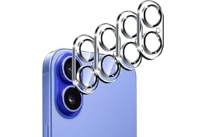 iVoler 4-Pack Camera Lens Protector for iPhone 17 / iPhone 16 / iPhone 16 Plus Screen Protector Tempered Glass, Case Friendly
