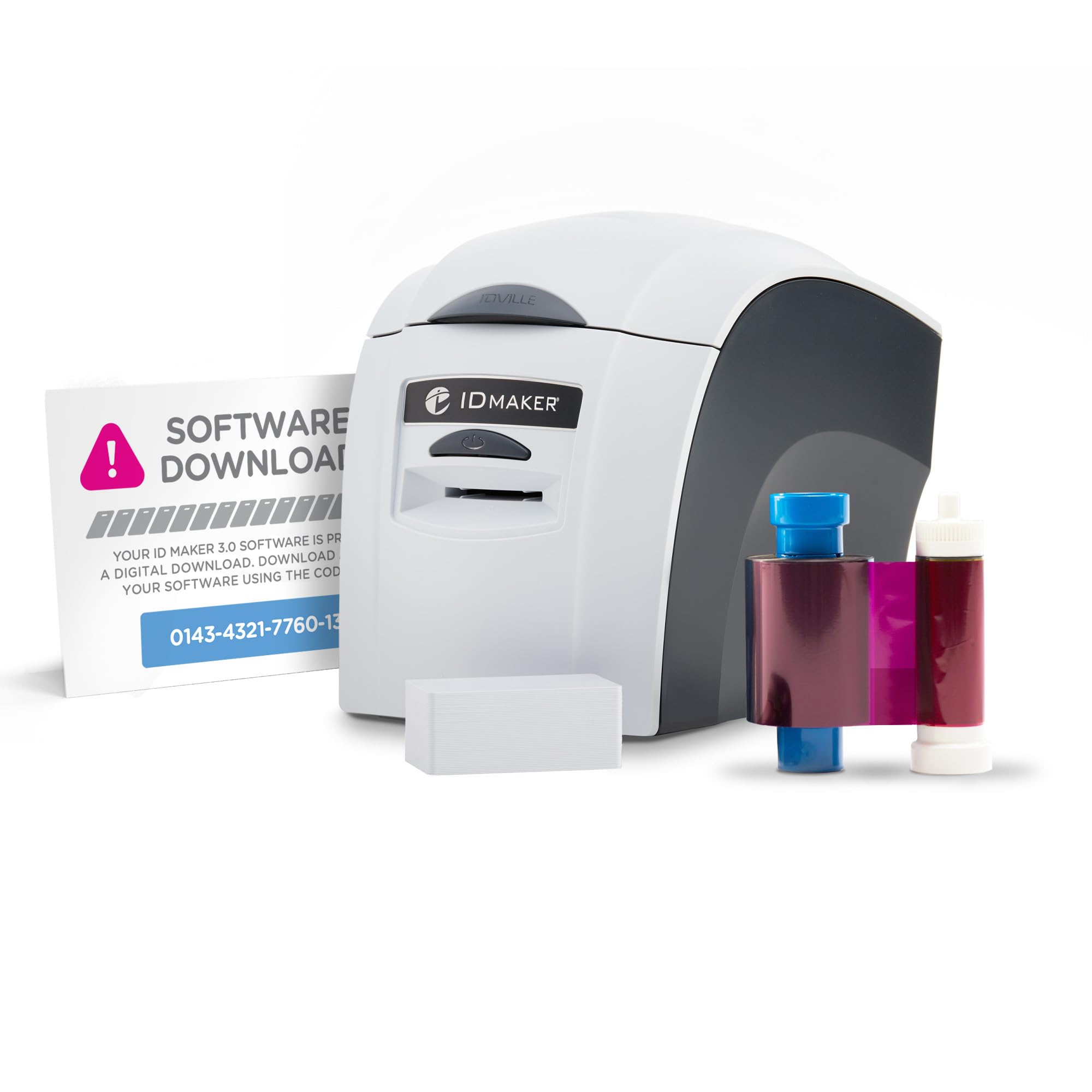 Id Making Kit Mua ID Maker Card Printer Machine & Supply Kit for Badge Printing ...
