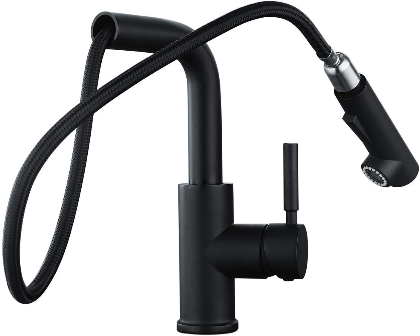 Hapilife-Grifo-Cocina-Extraible-Negro-Multifuncional-Grifo-para-Fregadero-con-Doble-Chorros-Antical-Giratorio-Grifos-de