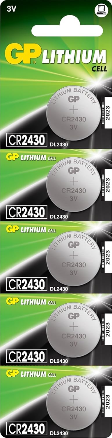 GP Lithium 656.278UK Button Cell batteries | CR2430 | 5 Piece
