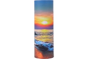 YOUDEAR MEMORIALS Ocean Sunset Scattering Urn – Biodegradable Scatter Tube for Ashes - Cremation Urn for Adult Ashes (Small)