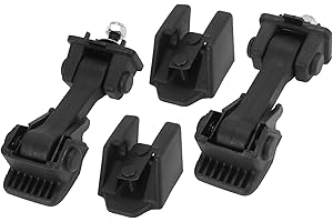 HEROFFIX 2pcs Car Hood Latch Lock Bracket 55395653AF for Jeep Wrangler JK 2007-2016 Replace Parts