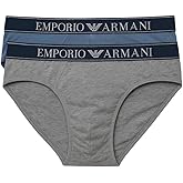 Emporio Armani mens Logo Label 2 Pack Brief