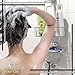 Gecko-Loc Extra Long Adjustable Length over the showerhead hanging shower caddy - bathroom caddies - for Shampoo, Soap, & Razors - Silver