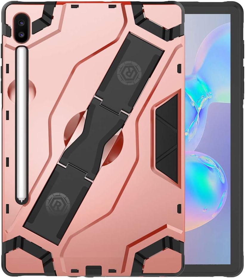 for Samsung Galaxy Tab S6 10.5" SM-T860 T865 Tablet Case, JKRED Heavy Duty Armor Tough Kids Handle Foldable Stand Protective Case Cover