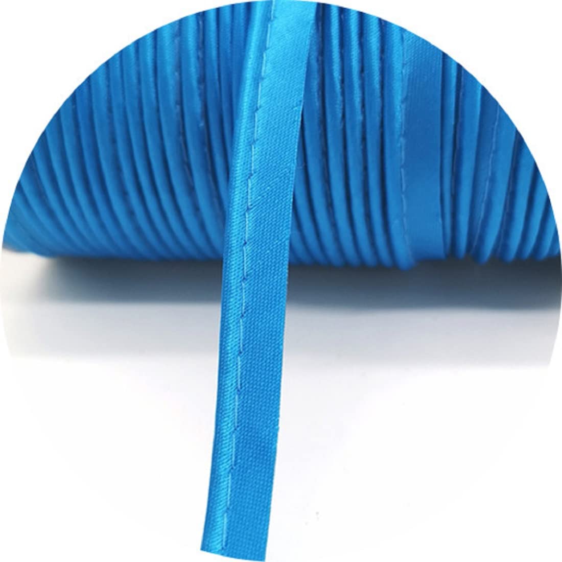 Yalulu 20 Meters Edge Sewing Ribbon Bias Insert Piping Cord Rope for DIY Patchwork Garment Sewing Making and Trimming Home Textile (Blue)