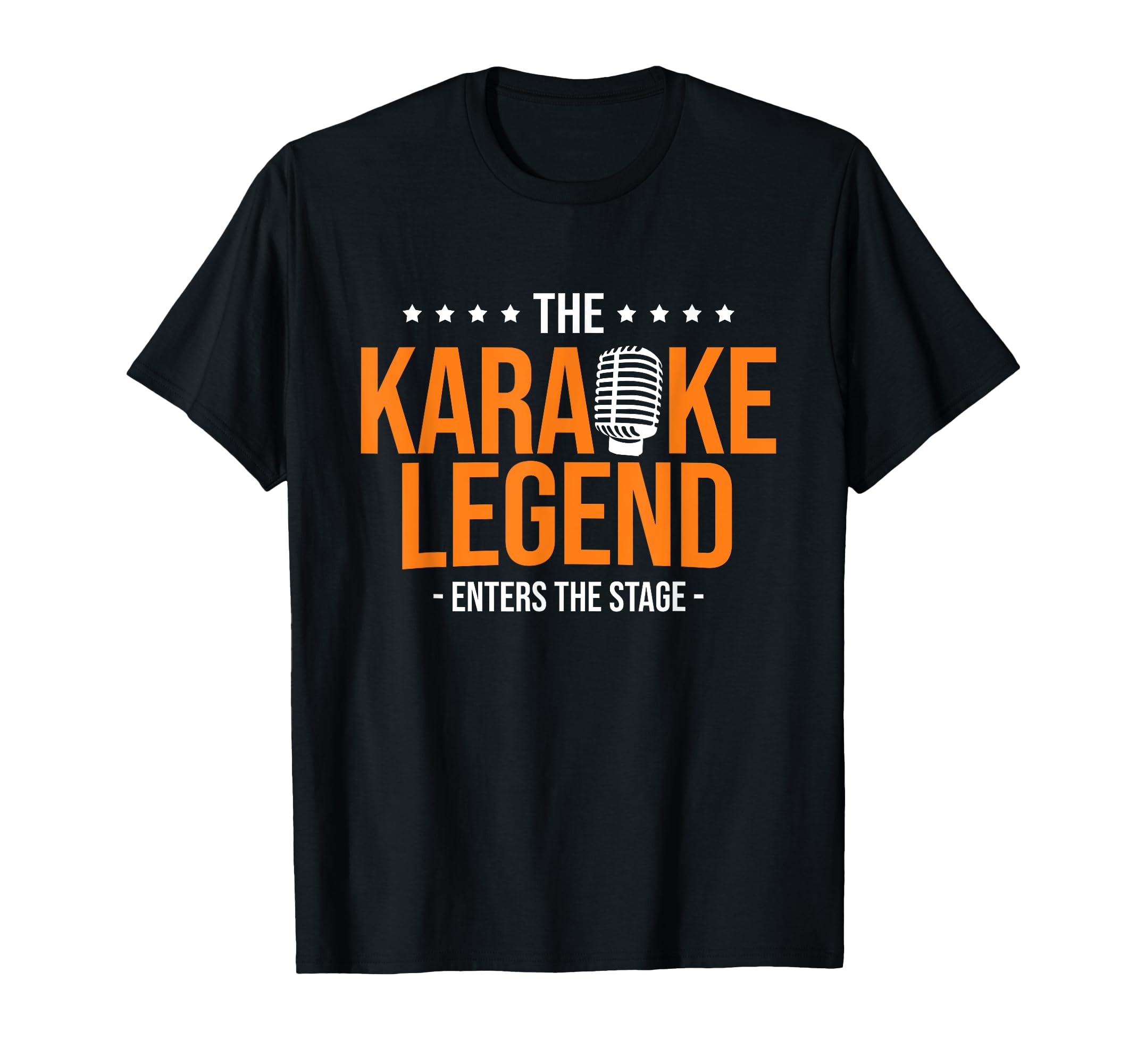 Karaoke Legend Enters Stage Karaoke Night Performer Singer T-Shirt — image 1