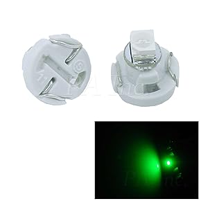 PA 20pcs T3 Car Dash Board Instrument LED Bulbs 5 color options 12v (Green)