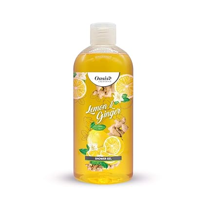 Oasis California Body Wash Lemon and Ginger Refreshing Shower and Bath Gel, 400 ML