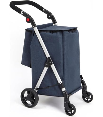 Sacs De Chariot pour Faire du Shopping 39L Sac De Portage De Chariot De Chariot ImperméAble avec Sac De Rangement Pliant De Poche LatéRale en Maille Sacs De Chariot pour Faire du Shopping 39L Sac De Portage De Chariot De Chariot ImperméAble avec Sac De Rangement Pliant De Poche LatéRale en Maille