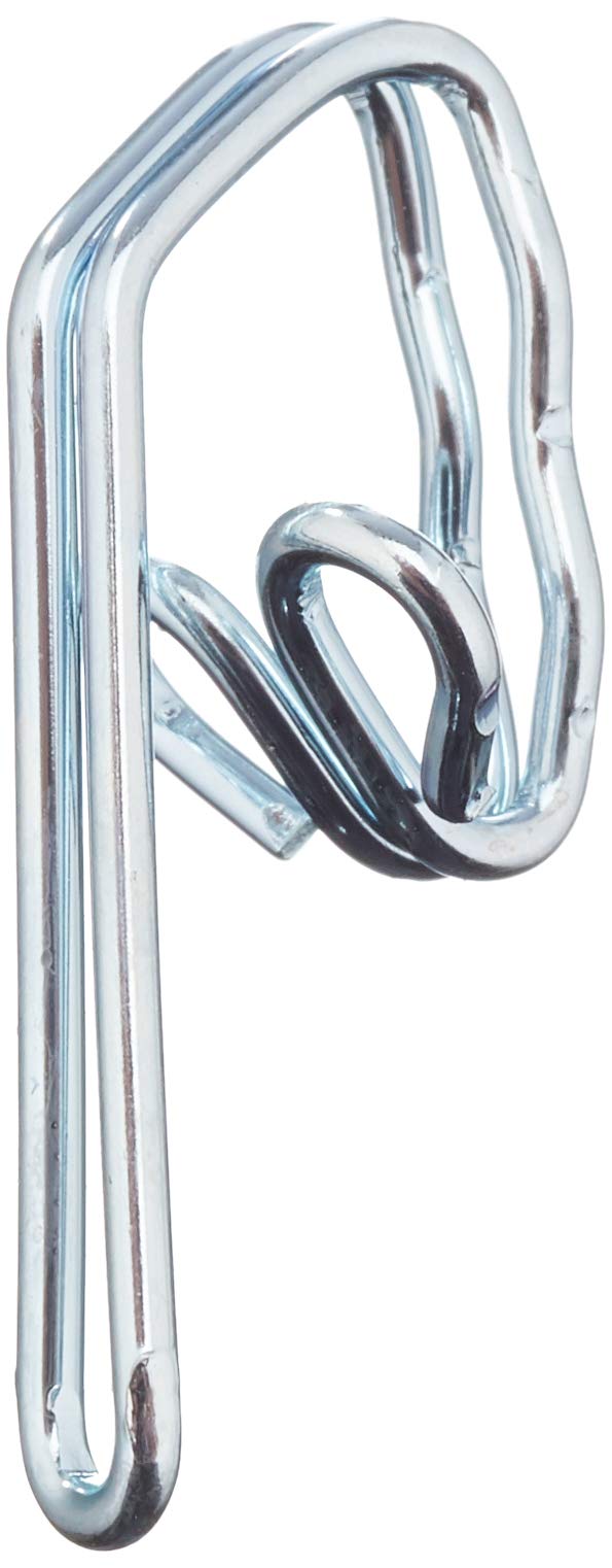 Merriway BH03703 (100 Pcs) Curtain Header Tape Drapery Hook BZP Steel - Pack of 100 Pieces