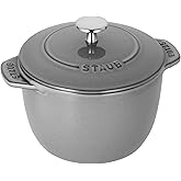 Staub Cast Iron 1.5-qt Petite French Oven - Graphite Grey, Made in France