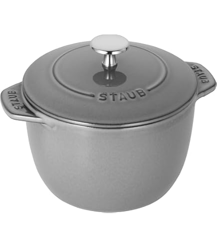Amazon.com: Staub Piggy Cocotte, Graphite Grey, 17 cm: Home & Kitchen