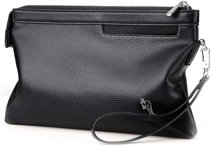 mens leather hand pouch