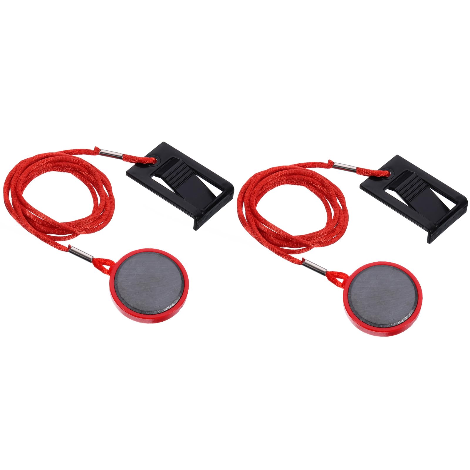 PATIKIL Universal Treadmill Magnet Safety Key 1.26inch, 2 Pack Treadmill Key Replacement with Magnetic Safety Switch Lock for Running Machine Image Gym, Black