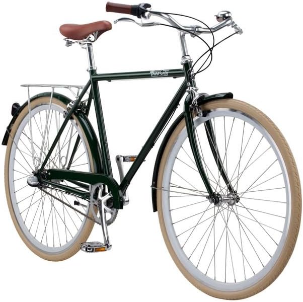 Pure City Classic Diamond Frame 3-Speed Bicycle, 58cm/Large, Green