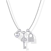 PAVOI 14K Gold Plated Dainty Necklace with Charms Set - Hypoallergenic Adjustable Chain Gold Charm Necklace for Women - Small Motif & Mantra 2 and 3-Pack Removable Pendants - Cute Jewelry Gifts