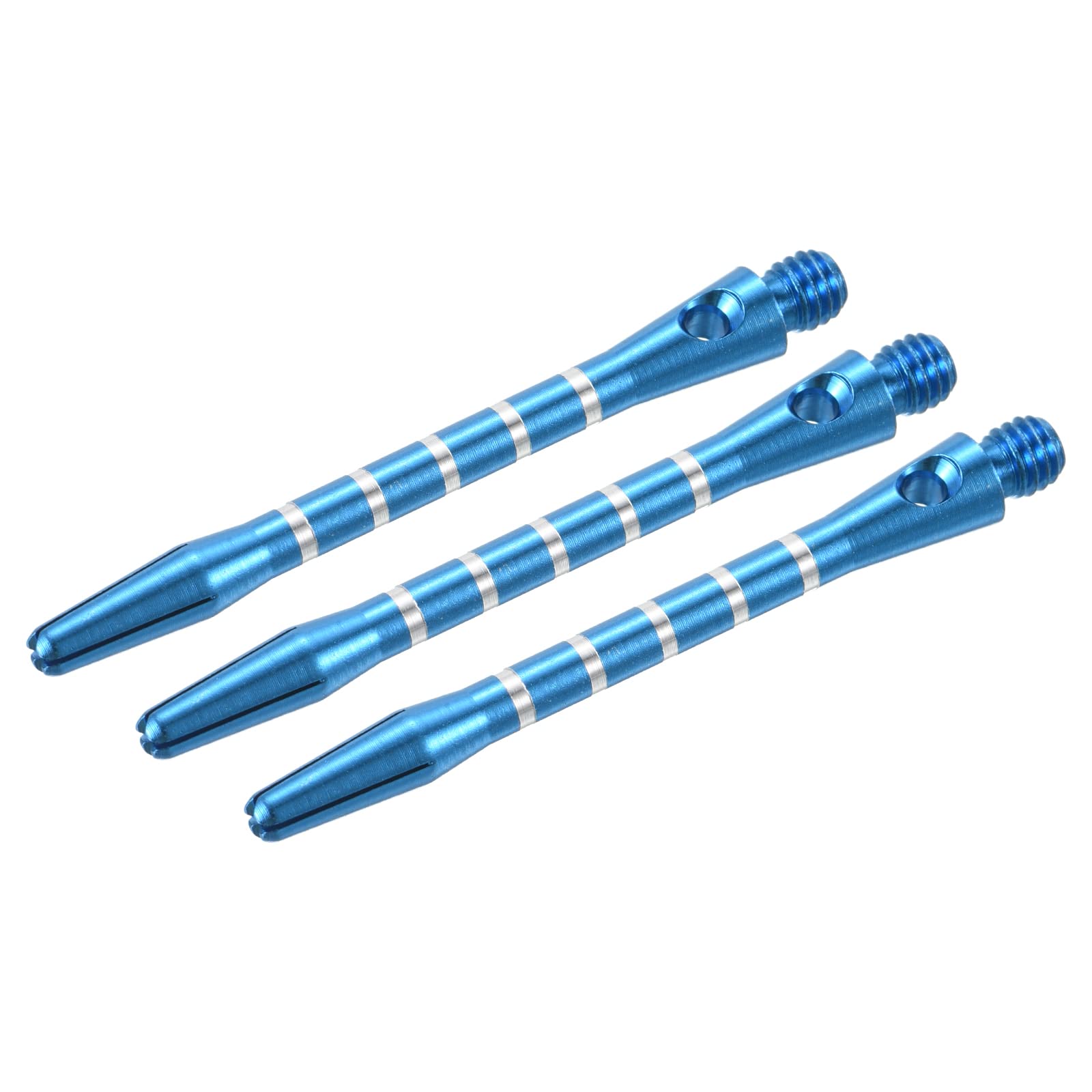 PATIKIL 48mm Dart Shafts, Medium 2BA Thread Aluminum Dart Stems Dart Accessories for Steel Tip - 3 Pack (Blue)