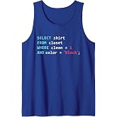Programmer SQL Query Geek Database Coding Tank Top