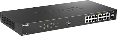 D-Link DGS-1018P 18-Port Gigabit PoE Switch 16 PoE+ 2 SFP Uplinks