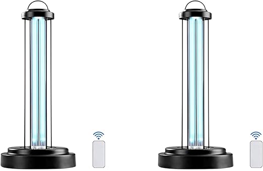 pack 2 lamparas uv germicidas con luz