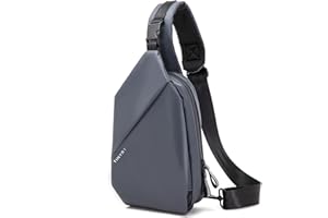 TINYAT Crossbody Bag for Men, Large Capacity Sling Pocket Bag Hiking Shoulder Bag With Adjustable Strap for Travel T7010