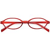 FEISEDY Y2K Retro Oval Blue Light Glasses for Women Fashion Small Face Eyewear Frame 90s Nerd Fake Cosplay Eyeglasses B0258