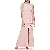 Eliza J Womens Gown Style Stretch Crepe Sleeveless Jewel Neck Dress