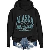 Alaska Hoodie Alaska Shirt Alaska Sweatshirt Alaska Graphic Letter Graphic Hoodie