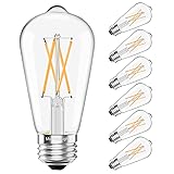 Dimmable Vintage LED Edison Bulbs 6W