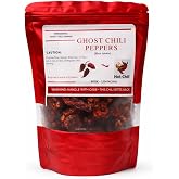 Ghost Chili Peppers (Bhut Jolokia), Dried (55 Count)