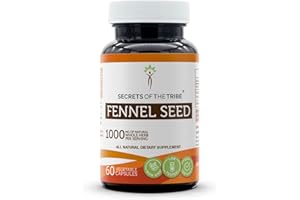 Secrets of the Tribe Fennel Seed 60 Capsules, 1000 mg, Fennel Seed (Foeniculum vulgare) Dried Seed (60 Capsules)