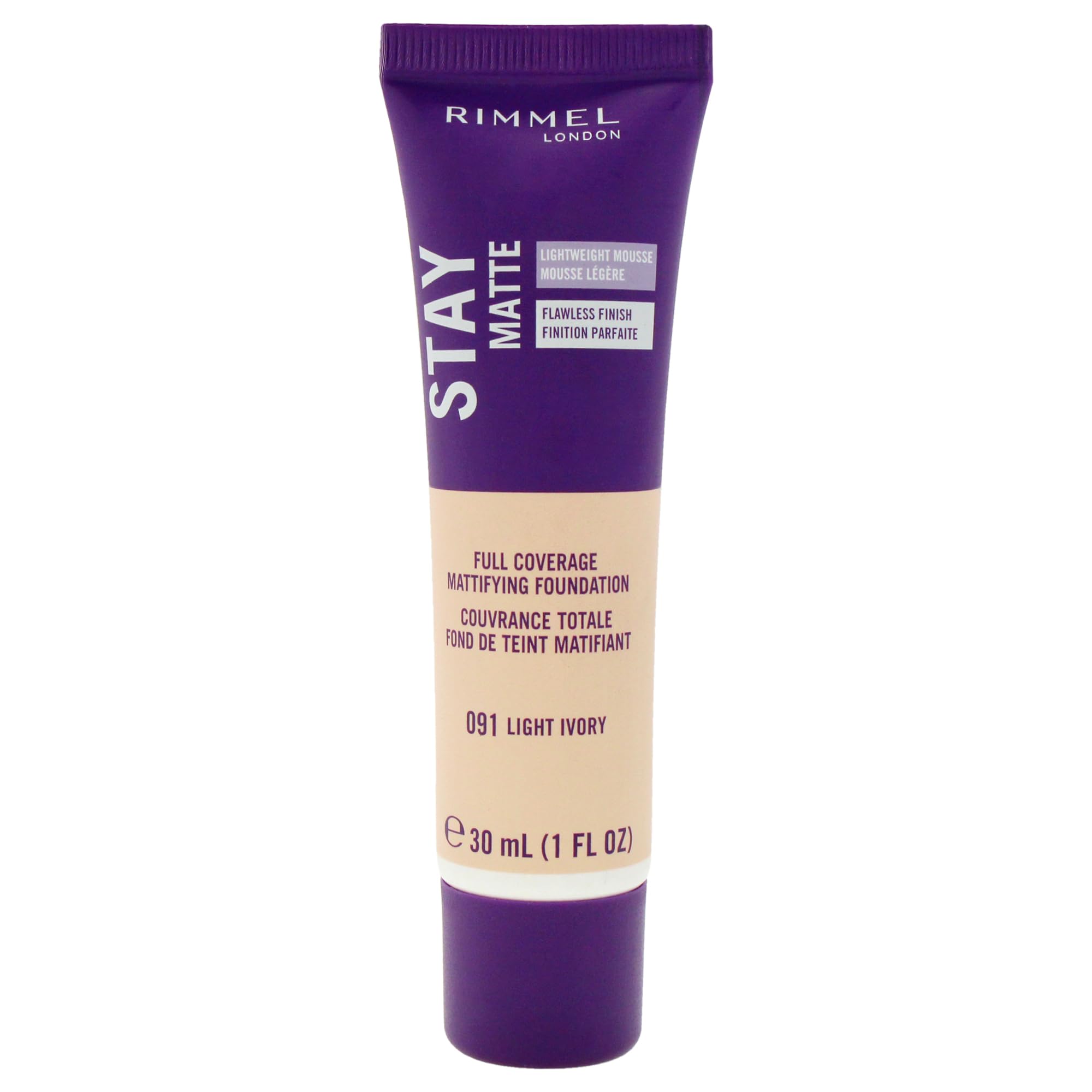 Stay Matte Lightweight Mousse Foundation - 091 Light Ivory by Rimmel London for Women - 1 oz Foundation