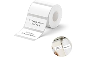 NIIMBOT M2/M3 Thermal Transfer Labels 1.57" x 0.78" (40x20mm), Only for M2/M3 Label Maker, PET Material, Waterproof and High-