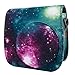 Elvam Camera Case Bag Purse Compatible with Fujifilm Mini 11 Mini 9 Mini 8/8+ Instant Camera with Detachable Adjustable Strap - Galaxy