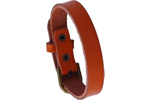 Edgda Punk Rock Alloy Belt Buckle Wristband Thin Pu Leather Cuff Bracelet