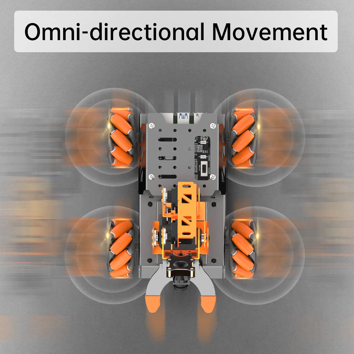 MatserPi Robotic Arm for Raspberry Pi Open Source Programming AI Vision Robot Car Kit, 5 DOF/Axis Smart Robotic Arm DIY Gift for Teens Adults, without Raspberry Pi