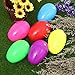 Unomor 12 Pack Jumbo Plastic Easter Eggs Bright Assorted Colors for Filling Treats, Easter Theme Party Favor, Easter Eggs Hunt, Basket Stuffers Fillers, Classroom Prize Supplies, 6 Color, 6 x 4 Inch