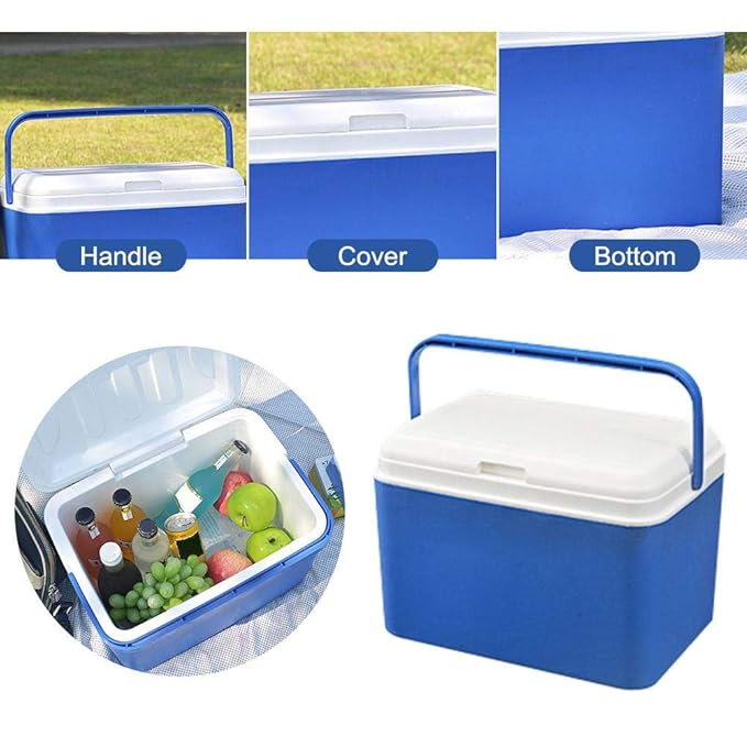 Cooler Box 13 L portátil con asa, nevera aislada para el coche ...
