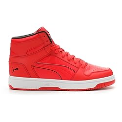 PUMA Mens Rebound Layup Sneaker, High Risk Red-High