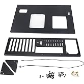 Mining Rig Frame, Open Air 8 GPU Rack Cooling Chassis for Home Mining SECC Steel Black Supports ATX MATX ITX Motherboard Standard ATX PSU SSD HDD