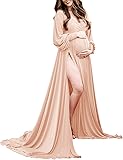 Maternity Gown Bishop Sleeves Baby Shower Dress